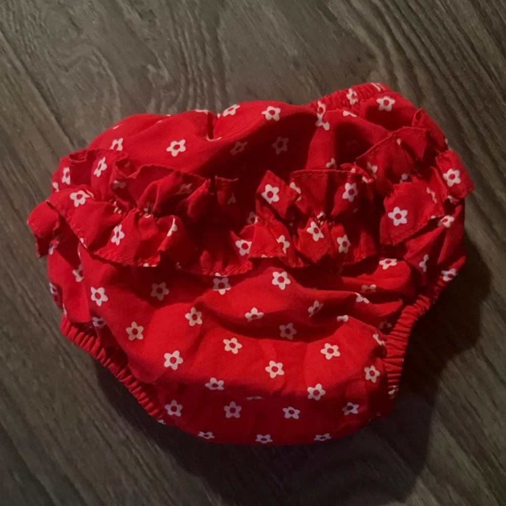 i play. Red Floral Baby Swim Diaper Cover